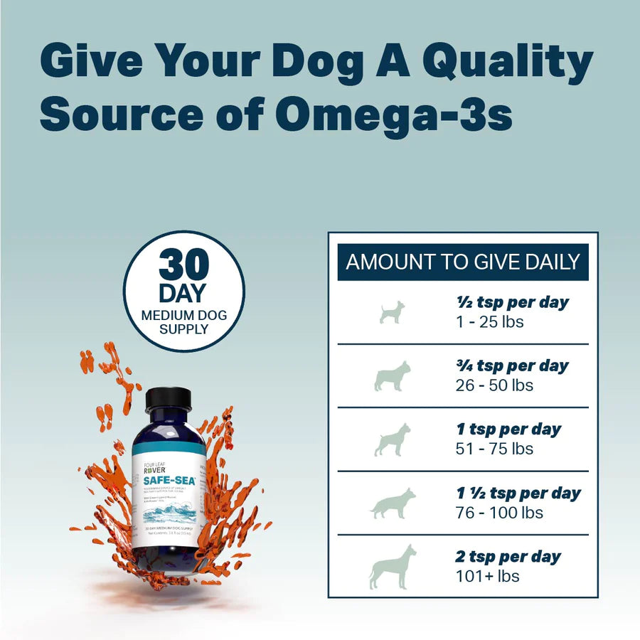 Four Leaf Safe-Sea - Green Lipped Mussel Oil For Dogs 113ml