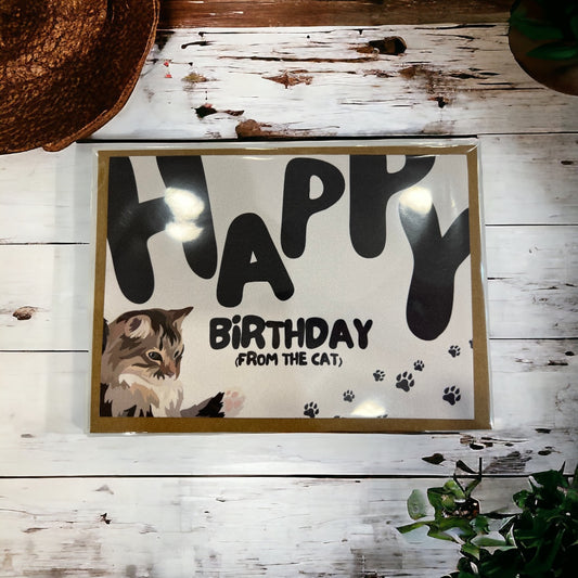 "Happy Birthday (From The Cat)" Card