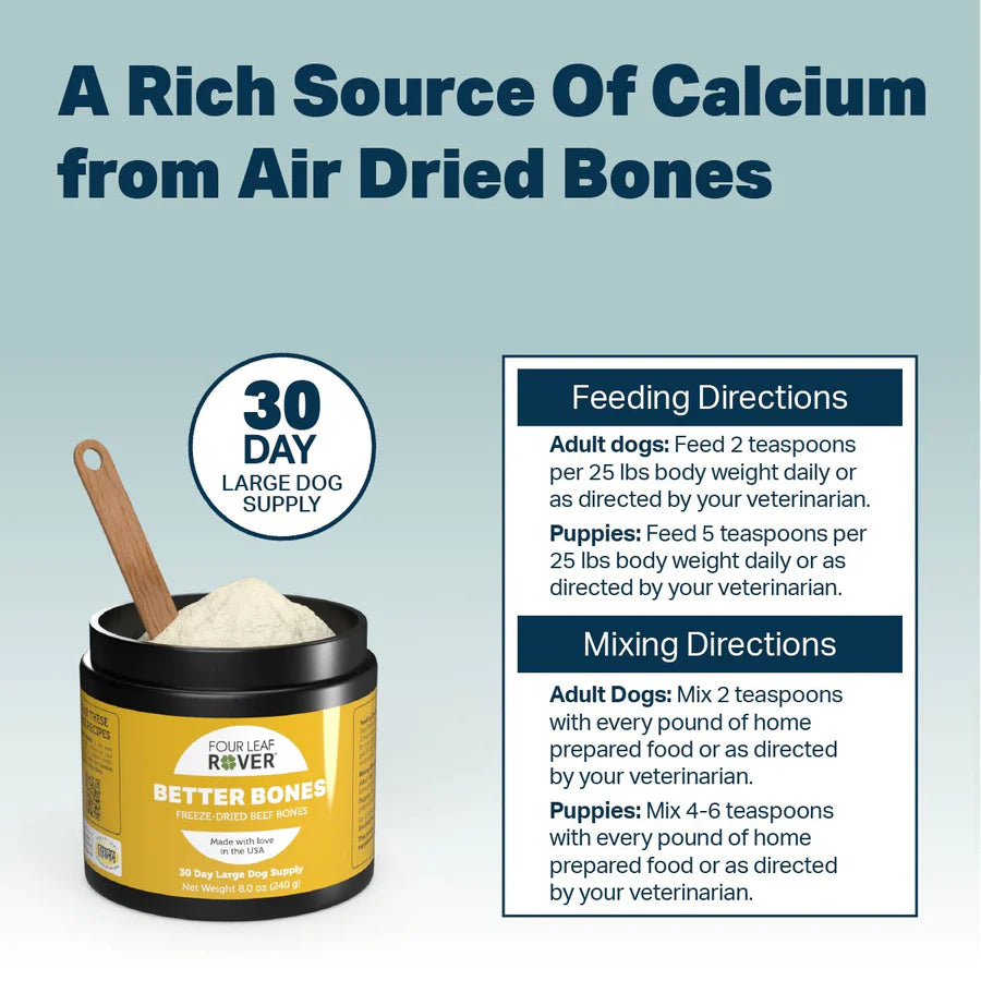 Better Bones - Dried Bone For Homemade Diets